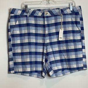 NWT Dockers Shorts Checkered 14 PLUS SIZE